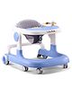 Baby Walker With Anti-fall Protection - Blue| Musical Activity Tray| Comfortable Cushion Seat| Speed Control| Push Walker| Wheel Lock| Adjustable Height
