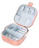 COZY VIBES Compact Mini Jewelry Storage Case - Portable Travel Jewellery Organizer with Multiple Compartments for Rings, Earrings, Necklaces, and Accessories- PACK OF 1- COLOR MAY VARY