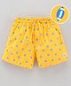Dapper Dudes Woven Rugby Balls Printed Shorts - Yellow