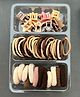 Radhya accessories Set Of 70 Star Designed Hair Accessories Combo Set - Brown