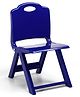 Babyhug Kids Portable Non-Slip Folding Chair| Light Weight & Portable| Ideal for Indoor & Outdoor| Home & Classroom Use| Comfortable Back Rest - Blue