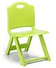 Babyhug Kids Portable Non-Slip Folding Chair| Light Weight & Portable| Ideal for Indoor & Outdoor| Home & Classroom Use| Comfortable Back Rest - Green
