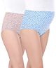 Bella Mama Cotton Elastane High Coverage Panties Pack of 2 (Color & Print May Vary)