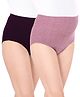 Bella Mama Cotton Elastane High Coverage Dot Print Panty Set Pack Of 2 (Colour May Vary)