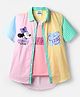 Pine Kids Disney Single Jersey Knit Half Sleeves Regular Collar Shirt and Slip with Minnie and Daisy Graphics - Pink