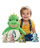 Besties Dinosaur Family, Stuffed Animal Giant Dino Plushie With 4 Little Dinosaur Plushies Inside Belly - Dino Family- Height 35 cm