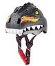 Headzup Firestorm Dinosaur 3D Cycling Skating Helmet | Age 3-12 | Adjustable Size (Black)