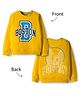 Pine Kids Knit Full Sleeves Sweatshirt With Front & Back Boston Print - Yellow