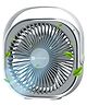 Portronics CoolCube Portable Desktop Fan with 2400mAh Battery, Type-C Charging, 360° Rotation,3 Speed Modes Up to 2500 RPM, BLDC Motor, Quiet Operation, Up to 3 Hour Playtime, For Home andOffice,White
