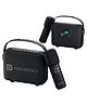 Portronics Resonate 2 14W Portable Bluetooth Speaker with Wireless Karaoke Mic & LED Sunset Projection Lights, Upto 5 Hours Playtime, Bluetooth 5.3V, Handsfree Calling, Type C Fast Charging (Black)