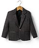 Rikidoos Full Sleeves Houndstooth Printed Blazer - Navy Blue