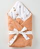 Aariro Organic Cotton Receiving Blanket Wild Safari