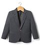 Rikidoos Full Sleeves Aeroplane Applique Detailed Textured Blazer - Navy Blue