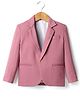 Rikidoos Full Sleeves Aeroplane Applique Detailed Blazer - Dusty Pink