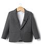 Rikidoos Full Sleeves Sunglasses Applique Detailed Textured Blazer - Black