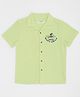 Pantaloons Junior Cotton Mickey Mouse Featuring Half Sleeves Character Printed Shirt - Lime Green