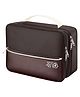 House of Quirk Electronics Travel Organizer Single Layer Cable Organizer Bag Phone Power Bank Hard Drive - Brown