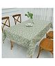 House of Quirk Rectangle Printed Tablecloth Cotton Linen Table Cloth Dust Proof Table Cover for Kitchen Dinning Tabletop Decoration - Green