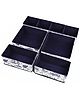 House of Quirk Non-Woven Foldable Clothing Storage Box Closet Dresser Drawer Organizer Cube Basket Bins Containers Divider With Drawers  Set of 8  - Blue
