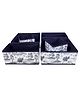 House of Quirk Foldable Cloth Storage Box Closet Dresser Drawer Organizer with Drawers With Zipper For Ties, Scarves, Set of 6 - Grey Stripes