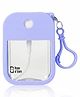 House of Quirk Plastic Portable Card Spray Bottle 38 ml Refillable Perfume Bottle With Hook Empty For Alcohol Hand Sanitizer Fragrance - Purple