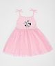 Pantaloons Baby  Cotton Mickey & Friends Featuring Sleeveless Character Printed Shimmered Dress - Almond Blossom