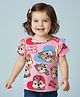 Babyhug Disney Single Jersey Knit Half Sleeves T-Shirt with Chip n Dale Graphics - Pink
