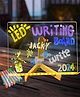 Azhari Led Writing Board with Colors, Acrylic Dry Erase Board with Light, LED Light Up Acrylic Message Board with Stand