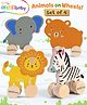 Intellibaby Animal Wooden Wheelies for Babies | Set of 4 | Colourful Premium Push & Roll Wheel Toys for Toddlers | Early Learning Education | Paediatrician Approved | BIS Approved | Best For Gifting