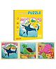 Happy Hues 3 in 1 Ocean Magnetic Jigsaw Puzzles for Kids- 16-20-15 Piece Puzzles Book for Toddlers-Travel Games, Preschool Educational Toys for 3 4 5 Year Old Boys and Girls
