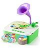 Happy Hues Musical Toys for Toddlers - 96 Cards Bedtime Stories Songs & Music for Kids for Screen Free Fun & Learning- Classical Gramophone - Green