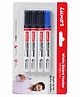 Luxor Whiteboard Marker Pack of 4 - Blue & Black