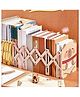 SANJARY Multipurpose Expandable Metal Capybara Book Shelf Adjustable Book Rack, Book Stand, File Holders Organizer Color May Vary