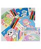 SANJARY Art Doodle Coloring Book with 6 Pcs Double Sided Sketch Markers For Kids Color May Vary