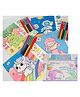 SANJARY Art Doodle Coloring Book with 6 Pcs Double Sided Sketch Markers For Kids Color May Vary