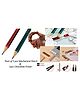 SANJARY 1pcs Chocolate Eraser, 5pcs Mechanical Pencil, 2.0 HB Graphite Leads with inbuilt Sharpener color design may vary