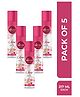 Airvel Rose Flavour Room Spray Aromatic Fresh Fragrance for Home, Car Perfume Spray 217ml (Pack of 5)