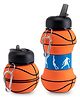 FunBlast Basket Ball Shaped Expandable Silicone Sipper Water Bottle  1 Pc Orange