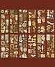 FunBlast Vintage Nature Theme Decorative Stickers - 12 Sheets Random Design