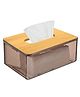 FunBlast Transparent Tissue Holder Dispenser with Wooden Cover