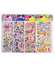 FunBlast DIY 3D Princess Dress-Up Change Stickers Pack of 4 Kawaii Stickers