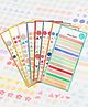 FunBlast Decorative Geometric Symbol Stickers Set of 8 Sheets - Multicolor