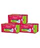 Dryvel Ultra Sanitary Pads Breathable Cotton Napkins with Wider Wings Pack of 3 XXL (30 Pads Each)