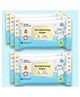 SuperBottoms 99% Pure Water Baby Wipes - Skin-Friendly 5.5 pH Formula - Safe Wipes for Newborn - (72 pc x 5)