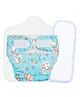 SuperBottoms Newborn UNO Cloth Diaper Combo with Magic Pad & Booster Pad - Reusable, Adjustable (Hunny Bummy)