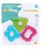 1st Step Water Filled Silicone Cooling & 100% Safe BPA Free Baby Teether Pack of 3 - Multicolor