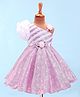 Rassha Sleeveless Floral Applique Detailed & Pearls Embellished Knee Length Dress - Pink