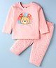 Tango Single Jersey Knit Full Sleeves Night Suit with Lion Print - Pink