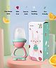 Sun & Shine Chewberry Baby Fruit Feeder / Pacifier With Cap | BPA-Free, Soft & Premium Silicone Teether for Baby, Infants & Toddlers - 6 To 12 Months - Pink