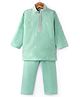 Ridokidz Full Sleeves Sequins Embellished Kurta & Pyjama Set - Pista